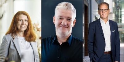 On the left are Kristina Petterson Post, Head of Gothenburg at Vasakronan. Tor Borg, Head of Analysis at Citymark Analys and Nils Rydh, CEO of Svenska Hus.