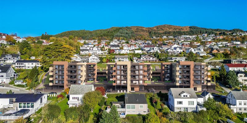 Bostadsprojektet Fagertun i Ulsteinvik.