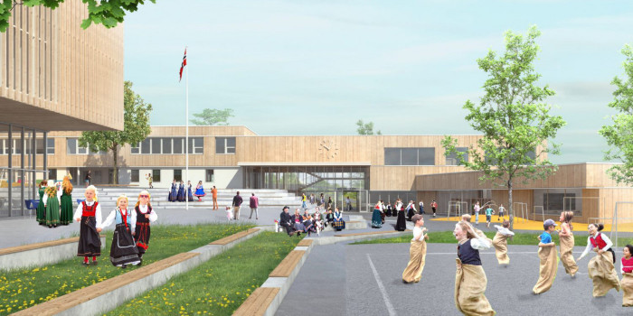 Peab builds new school and rec center.