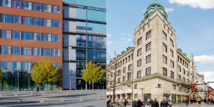 The Blåfjäll building in Stockholm and property in central Copenhagen.