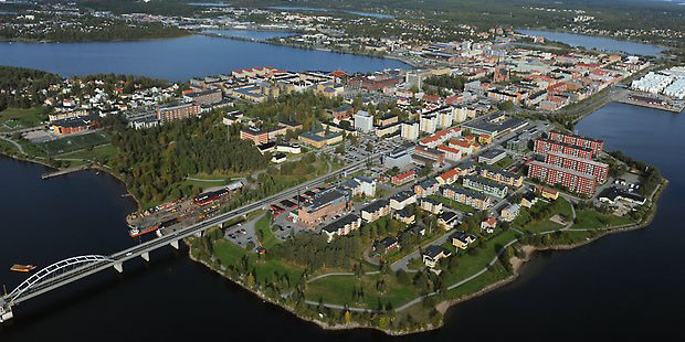 Aerial over Luleå.