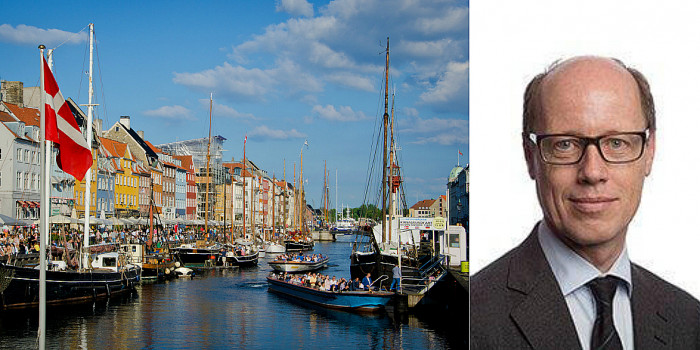 Nyhavn in Copenhagen and Lars Falster, CEO of Copenhagen Capital.
