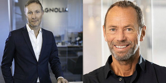 Fredrik Lidjan, CEO of Magnolia, and Ivar Tollefsen, Chairman of the Board at Heimstaden.