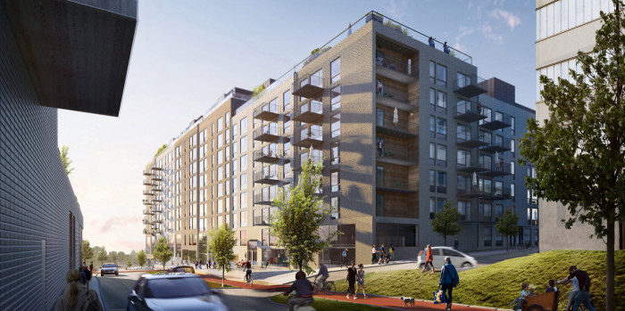 Skanska builds multi-family buildings for Stena Fastigheter in Gothenburg.