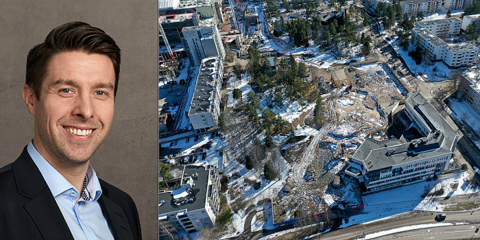 Markus Halkola, Real Estate Development Manager at Taaleri, and the Espoonlahti area.