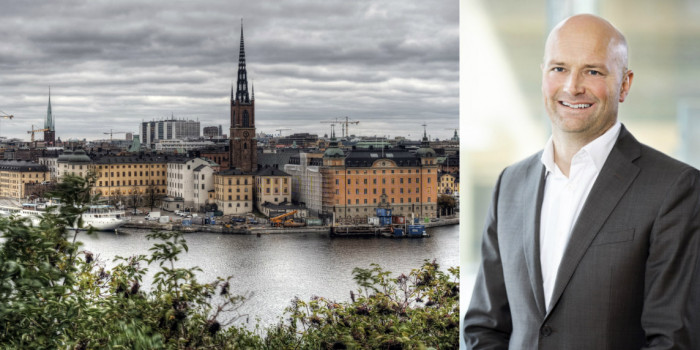 Stockholm skyline and David Renger, RIM.