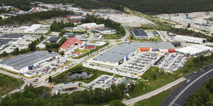 Moraberg retail park in Södertälje.