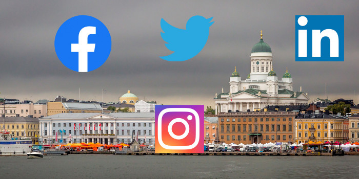 Which listed companies in Finland are the most influential on social media?