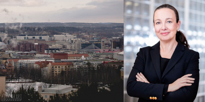 The city of Tampere, and Pia Lindborg, Director Real Estate at A. Ahlström.