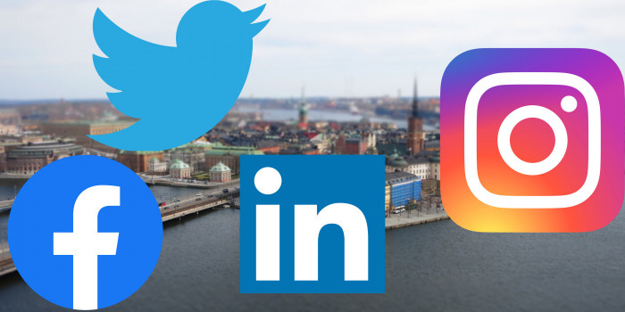 Which listed companies in Denmark are the most influential on social media?