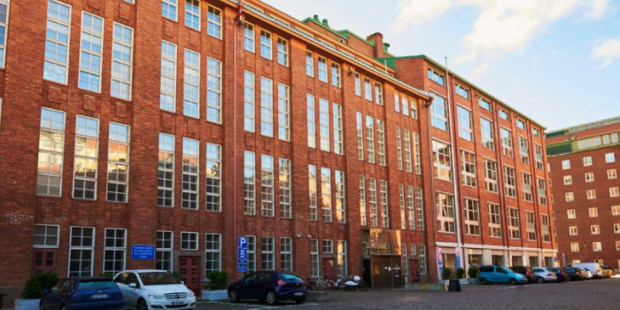 The office building, acquired by NREP, in Helsinki.