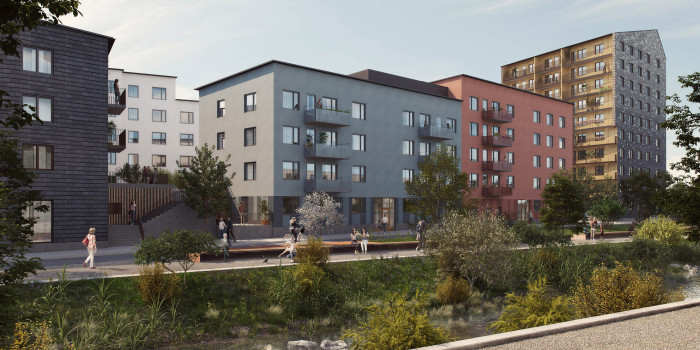 Skanska is developing and building the multi-family rental project Tora.