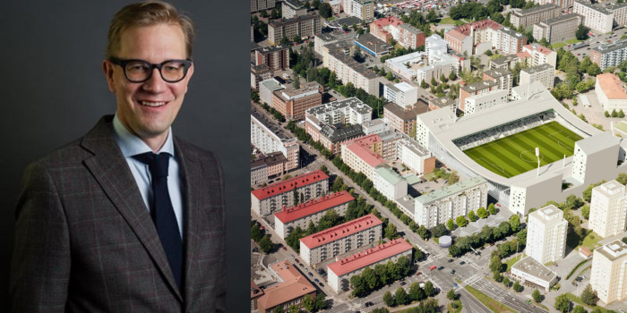Eero Ojala, Fund Manager of Terrieri real estate fund, and the acquired premises.