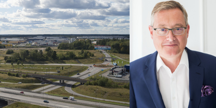 The site north of Stockholm, Rosersberg, and Michael Hughes, CEO of Verdion.