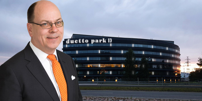 Risto Vuorenrinne, Investment Director at Trevian AM, and Duetto Business Park that was sold to British investor Revcap.