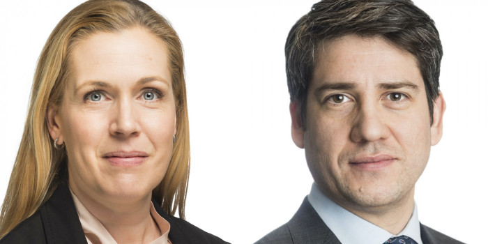 Sara Vesterlund and Daniel Anderbring from the Capital Markets department at JLL.
