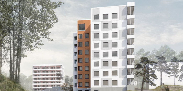 NCC has signed an agreement to construct 143 apartments in Laajasalo, Helsinki.
