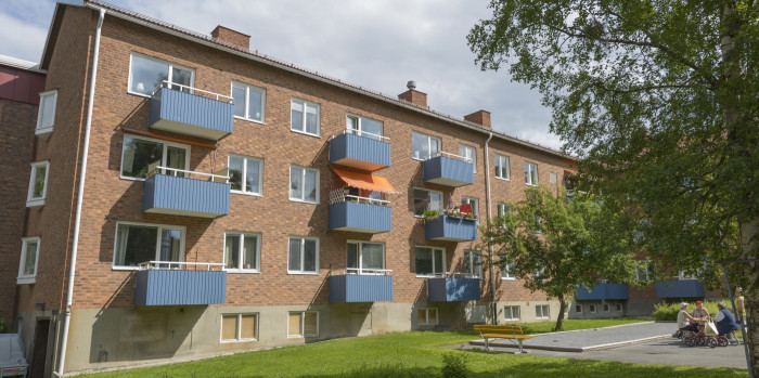 The residential building in Östersund.