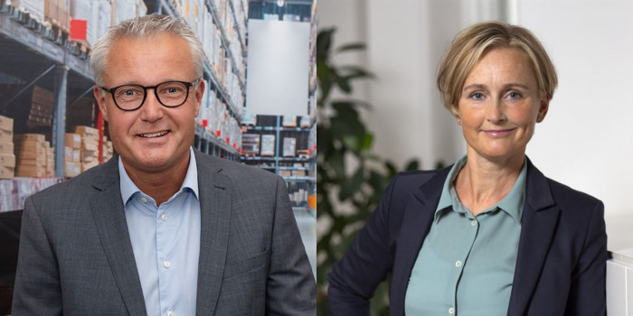 Peter Strand, CEO of SLP, and Stina Lindh Hök, CEO of Nyfosa.