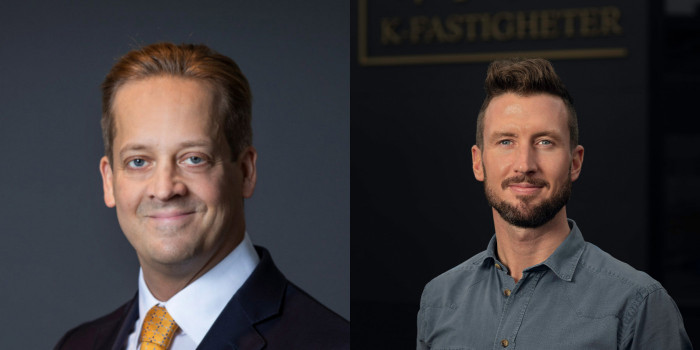 Titania's CEO Einar Janson and K-Fastigheter's CEO Jacob Karlsson.