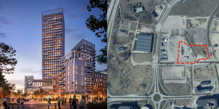 Serneke's plans in the Swedish city of Lund contains a high rise building that is 141 meters tall.