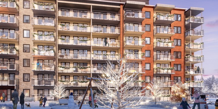 Peab builds more apartments in Umeå.