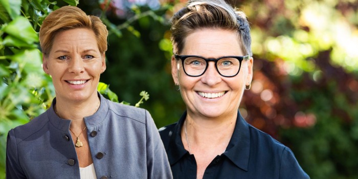 Annica Ånäs, CEO of Atrium Ljungberg and Ulrika Hallengren, CEO of Wihlborgs.