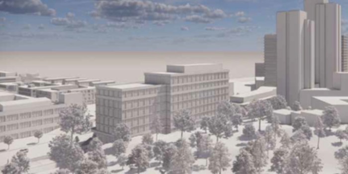 Illustration of NCC's new office plans in Stockholm.
