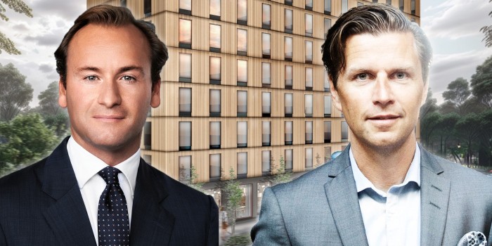 Erik Möller, Head of Hotels at Slättö, and Daniel Stenbäck, Chief Development Officer at Strawberry. The image is a montage.