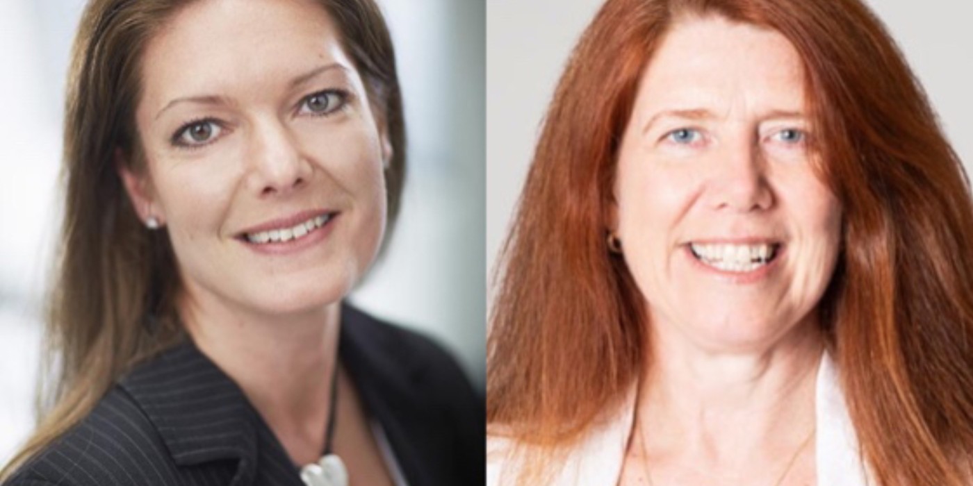 On the left, Wallenstam's deputy CEO Marina Fritsche and on the right Vasakronan's regional manager Kristina Pettersson Post.