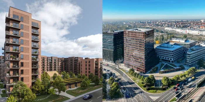 Within a day, Skanska sold a rental housing project in Denmark and an office building in Poland for a total of approximately SEK two billion.