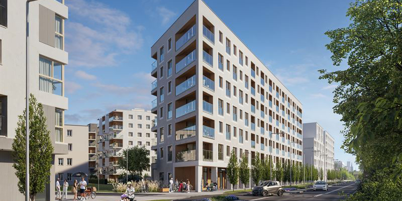 Skanska invests PLN 120M, about SEK 320M, in the second phase of a residential complex in Warsaw.