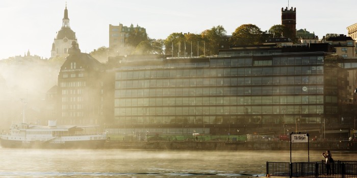 Glashuset (the Glass Building) by Slussen in Stockholm.